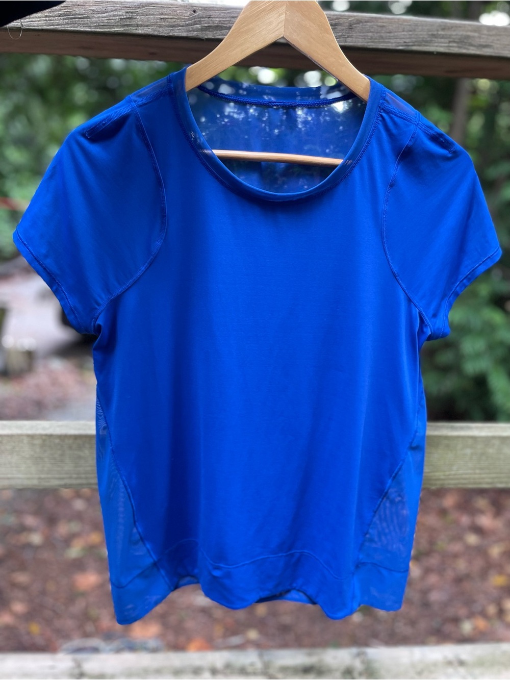 lululemon athletica Royal Blue Short Sleeve Active Tee